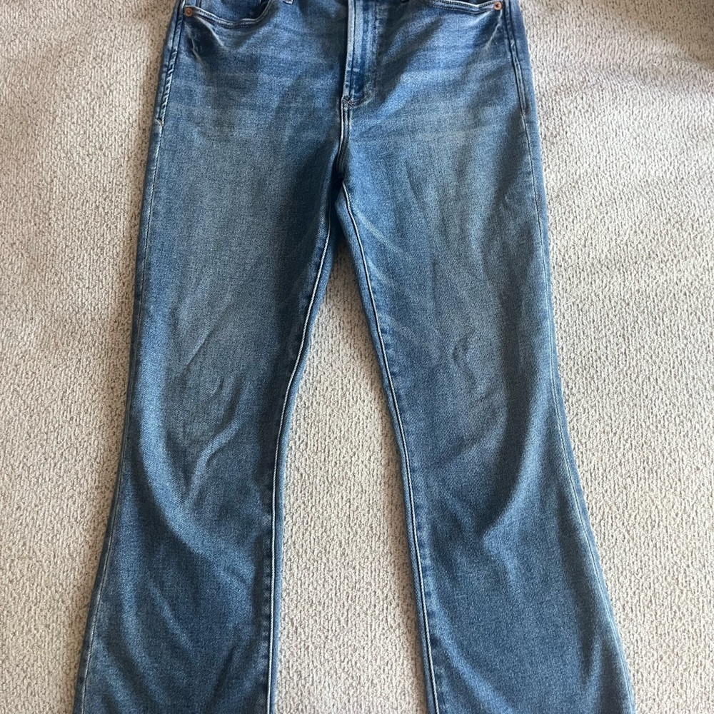 Dear John Jeanne Flare Jeans Women’s Size 28 Light Wash Mid Rise Stretch Denim